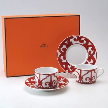 エルメス（HERMES） ガダルキヴィール ティーカップ＆ソーサーペアセット 11016Pの画像