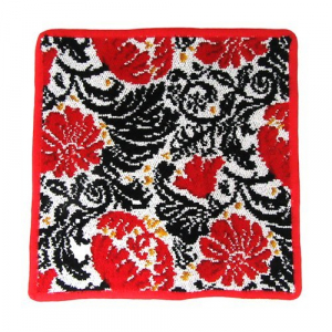 フェイラー ウォッシュタオル ZOE レッド 25x25cm
