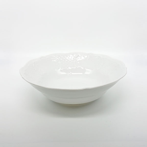 リンドナー プレインホワイト サラダボールラウンド21cm 64339