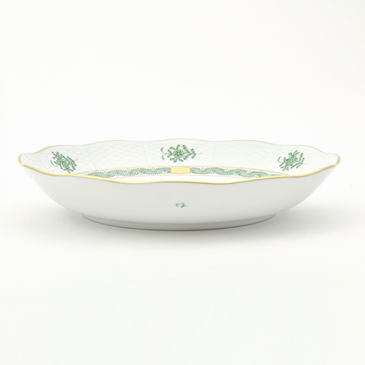 【納期:最長1年】ヘレンド アポニーグリーン サラダボール24.5cm AV-0149-0-00