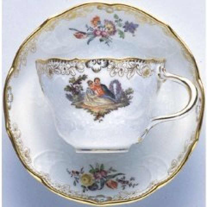 【倉庫取り寄せ商品】マイセン ワトー コーヒーカップ&ソーサー 270324-03582