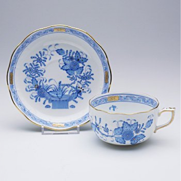 【店舗取り寄せ商品】ヘレンド インドの華ブルー ティーカップ&ソーサー FB-0724-0-00