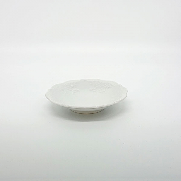 【倉庫取り寄せ商品】リンドナー プレインホワイト ディッシュラウンド10cm 82939