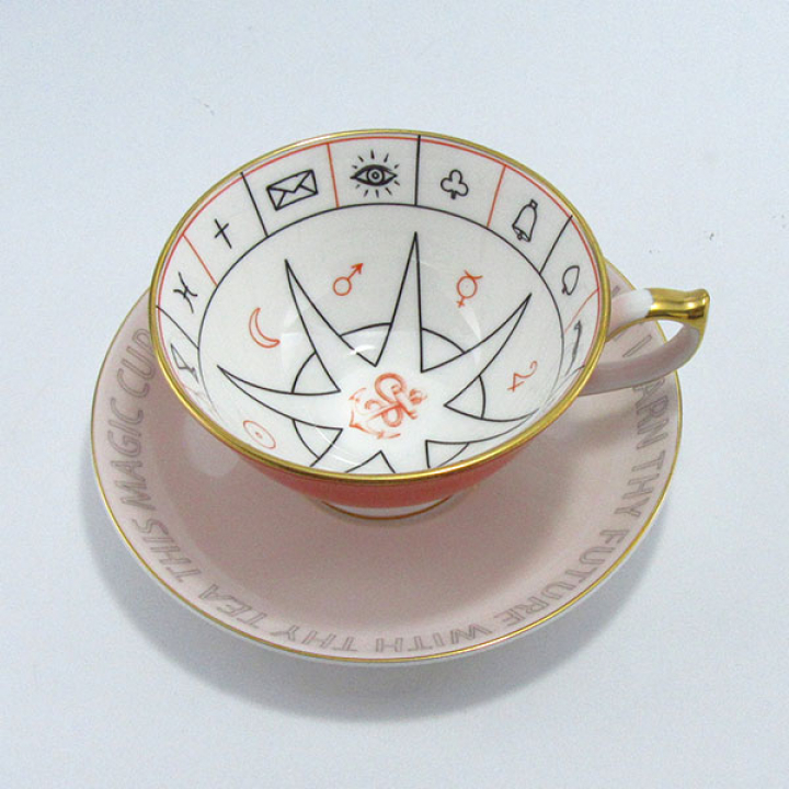 【店舗取り寄せ商品】エインズレイ フォーチュンテリング ネルロス コーラル ティーカップ&ソーサー
