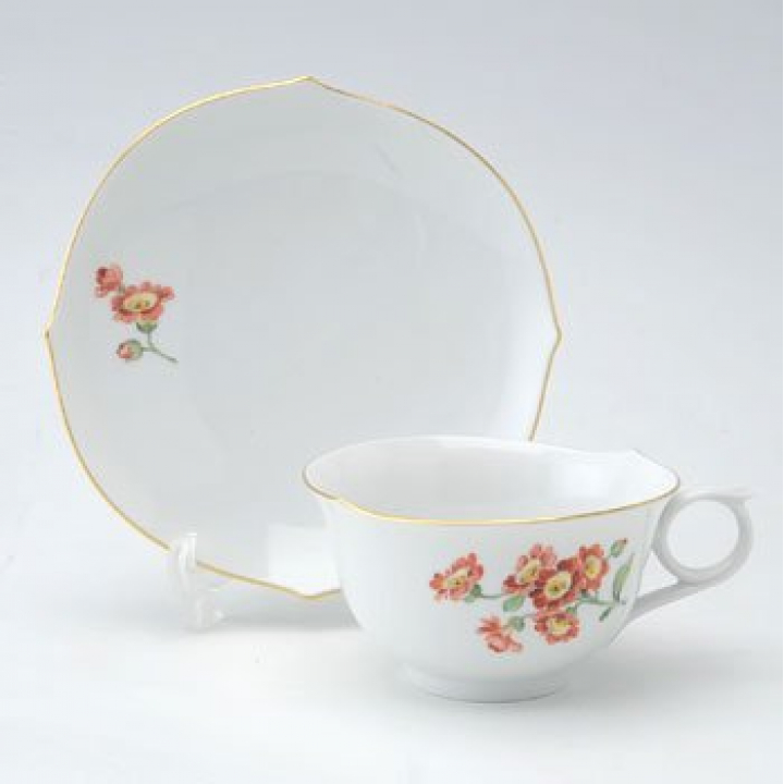 【倉庫取り寄せ商品】マイセン フラワー ティーカップ&ソーサー 039210-28633Aurikle