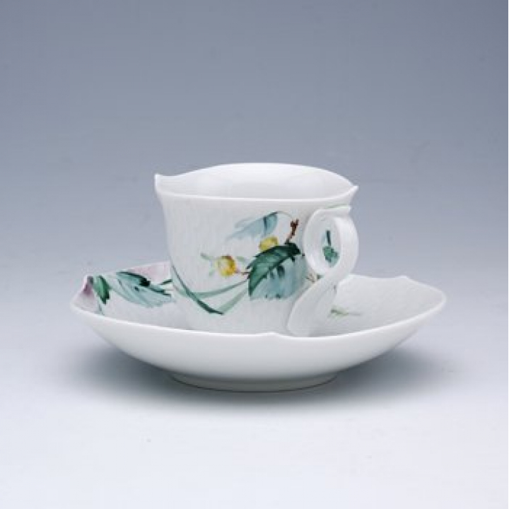 【倉庫取り寄せ商品】マイセン 森の声 コーヒーカップ&ソーサー（S）No4 614501/29579/4