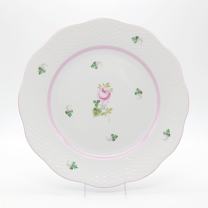 【納期:最長1年】ヘレンド ウィーンの薔薇ピンク プレート20.5cm VRH-X4-0519-0-00