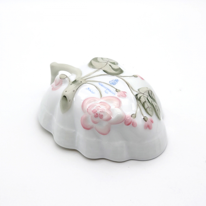 【倉庫取り寄せ商品】ヘレンド ウィーンの薔薇・プラチナ オープンシュガー葉型 VGR-PT-0492-0-00