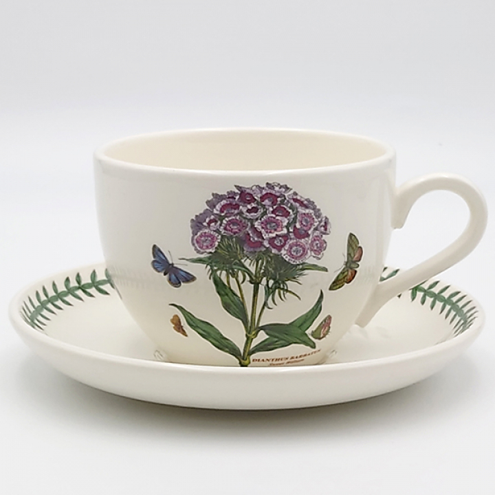 【店舗取り寄せ商品】ポートメリオン ボタニックガーデン ジャンボカップ&ソーサー Sweet William（ナデシコ）BGHW42000