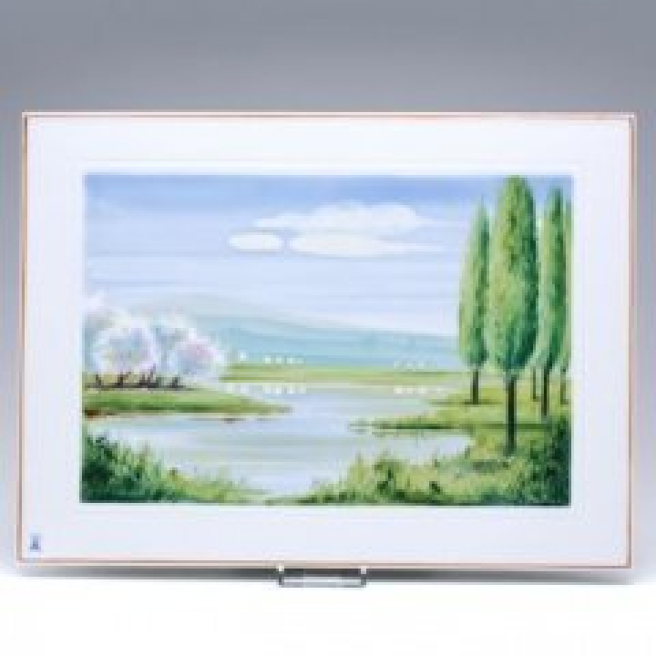 【倉庫取り寄せ商品】マイセン 陶板（プラーク） 四季シリーズ 春 933033-9m228