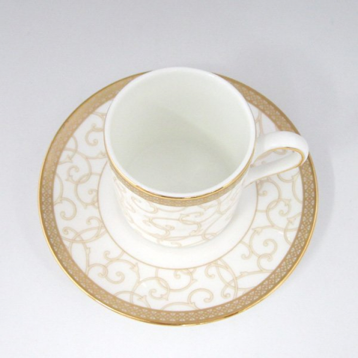 【倉庫取り寄せ商品】ウェッジウッド セレスチャルゴールド コーヒーカップ&ソーサー（ボンド）