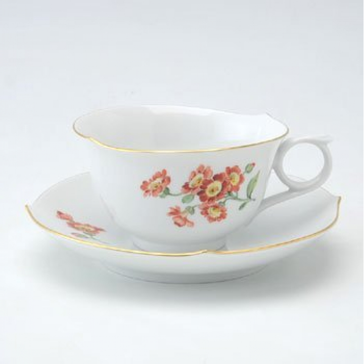 【倉庫取り寄せ商品】マイセン フラワー ティーカップ&ソーサー 039210-28633Aurikle