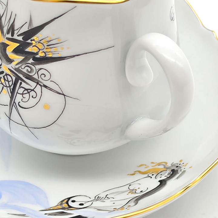 【店舗取り寄せ商品】マイセン ドラゴンメロディ コーヒーカップ&ソーサーNo3 704210-23582-3