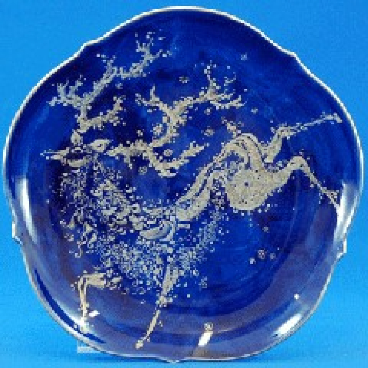 【倉庫取り寄せ商品】マイセン プラチナコバルト プレート18cm No5 681790-23501-5
