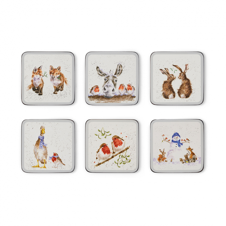 【店舗取り寄せ商品】ピンパーネル コースター6pcsセット レンデルクリスマス X0010268976