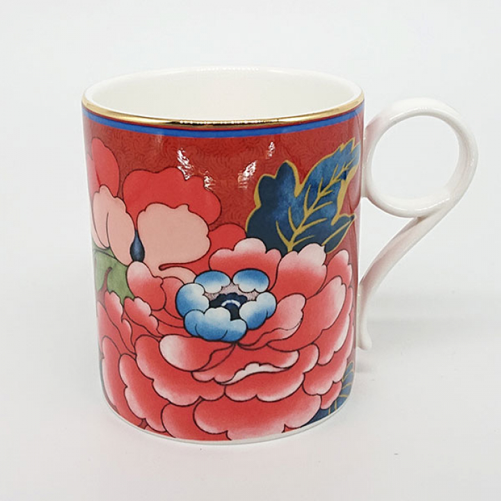 【倉庫取り寄せ商品】ウェッジウッド ペオニアブラッシュ マグ レッド