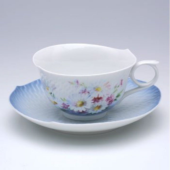 【倉庫取り寄せ商品】マイセン ブルーアスター ティーカップ&ソーサー 951701-29633