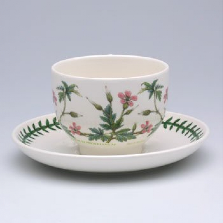 【店舗取り寄せ商品】ポートメリオン ボタニックガーデン ティーカップ&ソーサー Herb Robert（ヒメフウロ）BG04507
