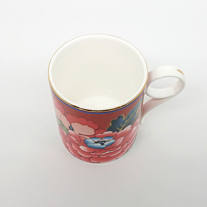 【倉庫取り寄せ商品】ウェッジウッド ペオニアブラッシュ マグ レッド