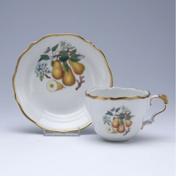 【倉庫取り寄せ商品】リンドナー フルーツ（ヨウナシ） コーヒーカップ&ソーサー