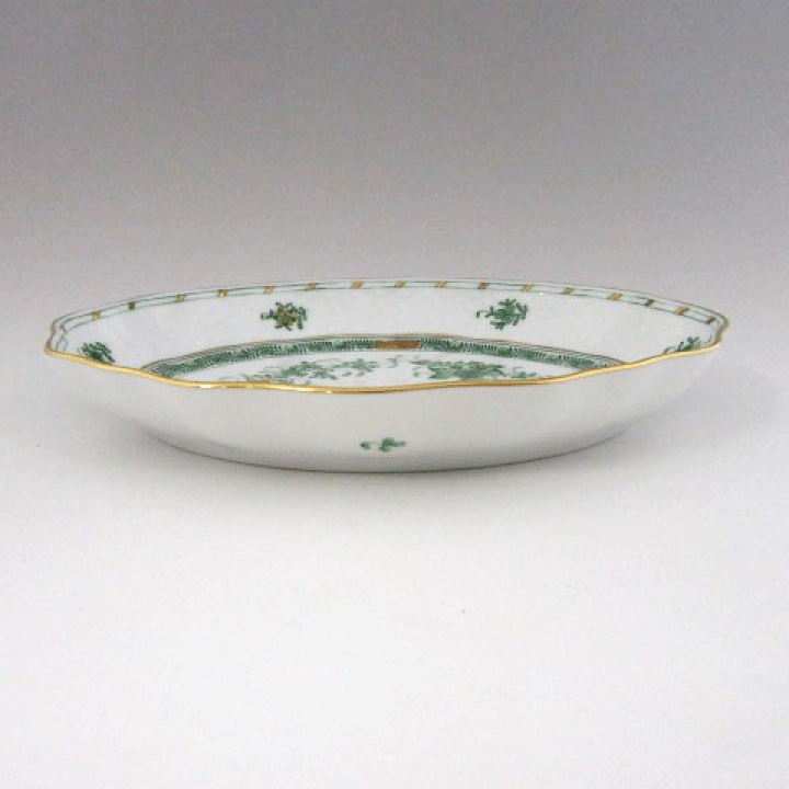【店舗取り寄せ商品】ヘレンド インドの華グリーン ファーンディッシュ FV-1215-0-00