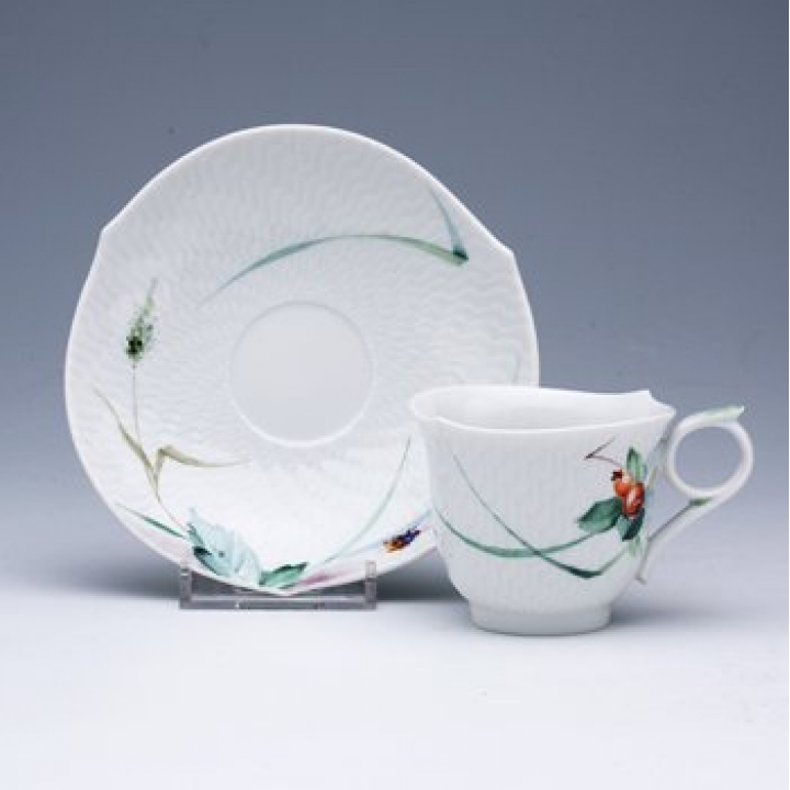 【倉庫取り寄せ商品】マイセン 森の声 コーヒーカップ&ソーサー（S）No1 614501/29579/1