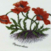 リンドナー ウォールピクチャー 牧草地の花e ヒナゲシ （Papaver rhoeas）
