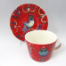 【倉庫取り寄せ商品】イッタラ（iittala） タイカ コーヒーカップ&ソーサー（レッド）